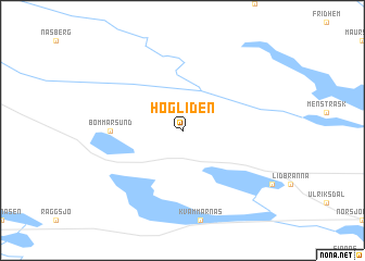 map of Högliden