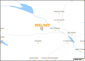 map of Högliden