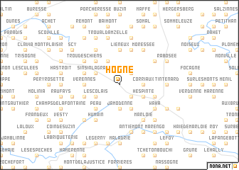 map of Hogne