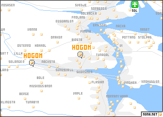 map of Högom