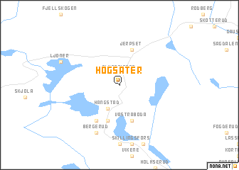 map of Högsäter