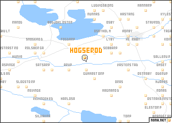 map of Högseröd