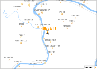map of Hogsett