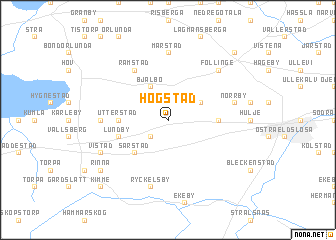 map of Hogstad