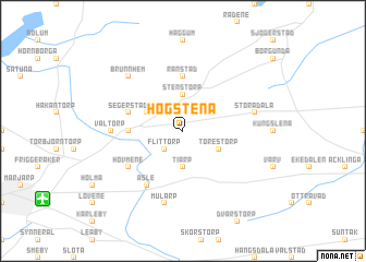 map of Högstena