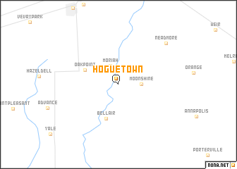 map of Hogue Town