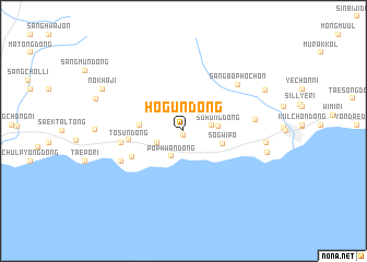 map of Hogŭn-dong