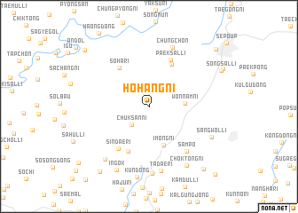 map of Hŏhang-ni