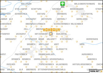 map of Hohbaum