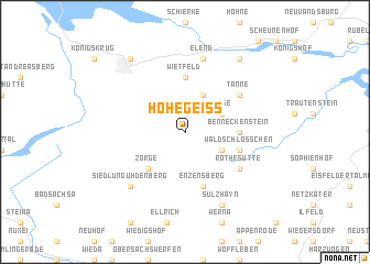 map of Hohegeiß