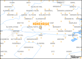 map of Hohehaide