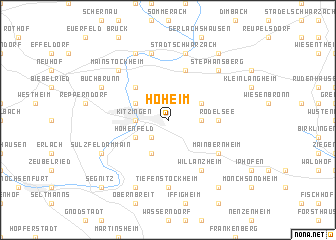 map of Hoheim