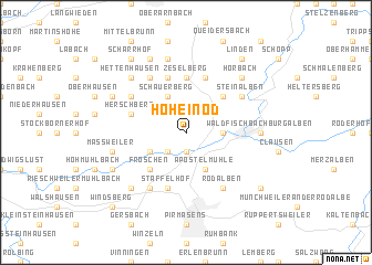 map of Höheinöd