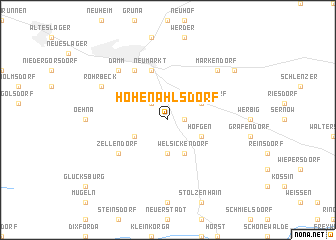 map of Hohenahlsdorf