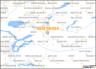 map of Hohenbinde