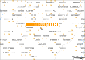 map of Hohenböddenstedt
