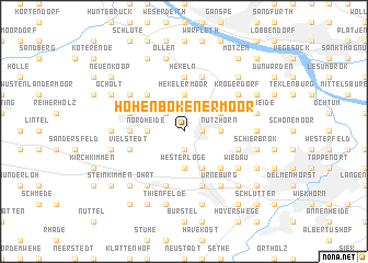 map of Hohenbökenermoor