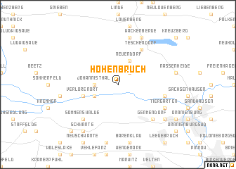 map of Hohenbruch