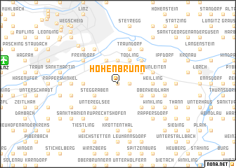 map of Hohenbrunn