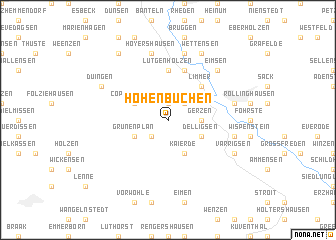 map of Hohenbüchen