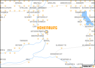 map of Hohenburg