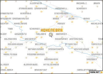 map of Hohenebra