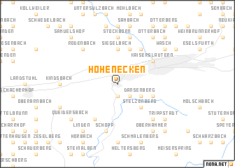 map of Hohenecken