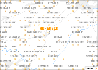 map of Hoheneck