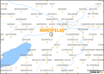 map of Hohenfelde