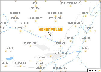 map of Hohenfelde