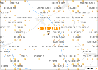 map of Hohenfelde