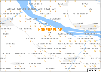 map of Hohenfelde