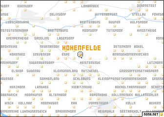 map of Hohenfelde