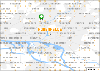 map of Hohenfelde