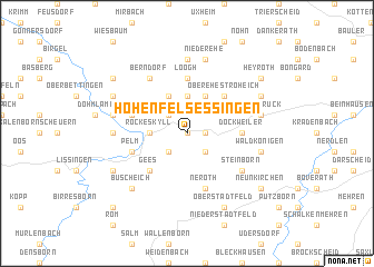 map of Hohenfels-Essingen