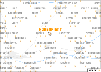 map of Hohenfiert