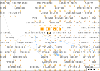 map of Hohenfried