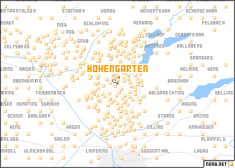 map of Hohengarten