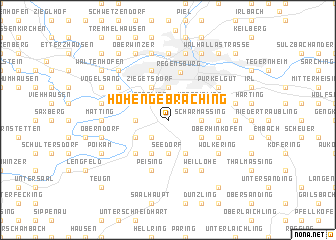 map of Hohengebraching