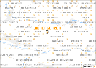 map of Hohengehren