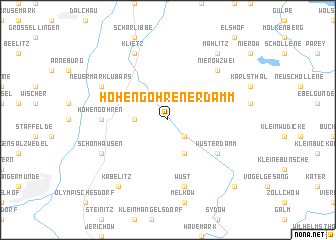 map of Hohengöhrener Damm