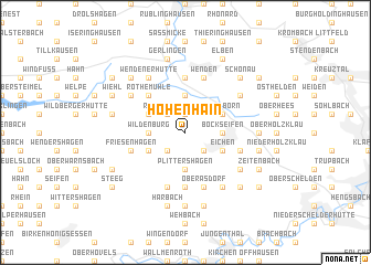 map of Hohenhain