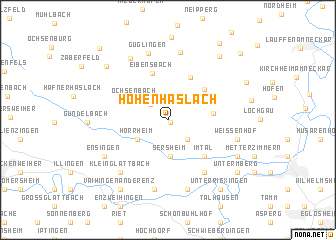map of Hohenhaslach