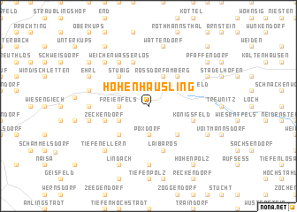 map of Hohenhäusling