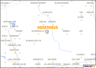 map of Hohenhaus