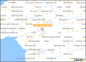 map of Hohenheide