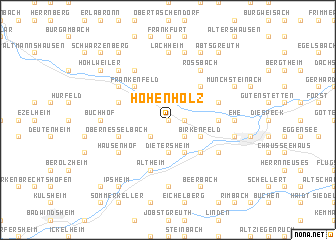 map of Hohenholz