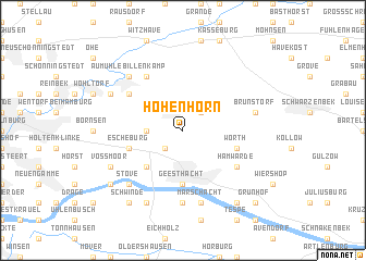 map of Hohenhorn