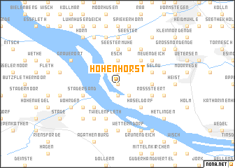 map of Hohenhorst