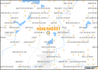 map of Hohenhorst